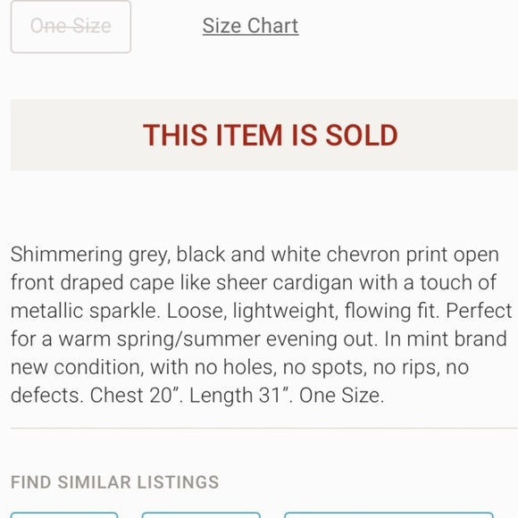 STEVE MADDEN Metallic Chevron Kimono Wrap - Picture 7 of 8